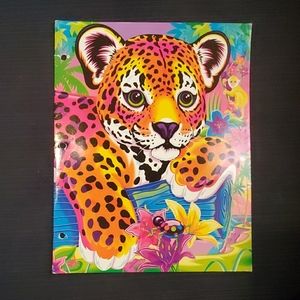 Lisa Frank folder Hunter Leopard